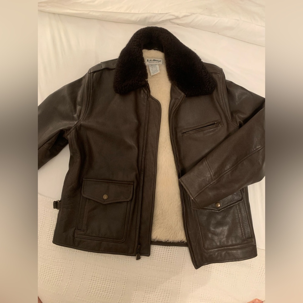 L.L. Bean vintage leather jacket